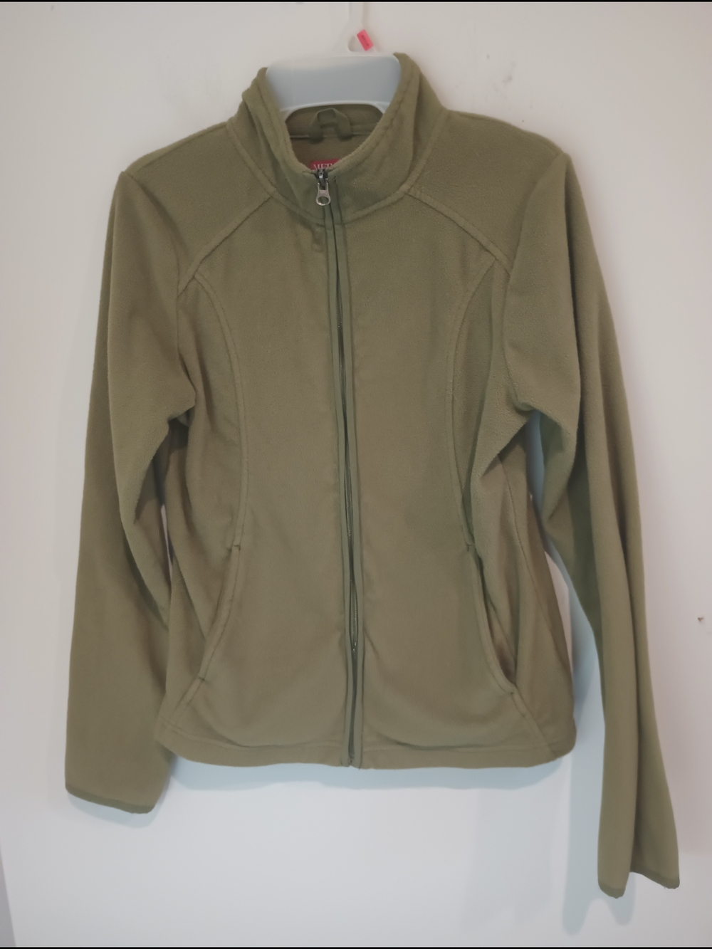 Merona Olive Green Full-Zip Teddy Jacket for Women